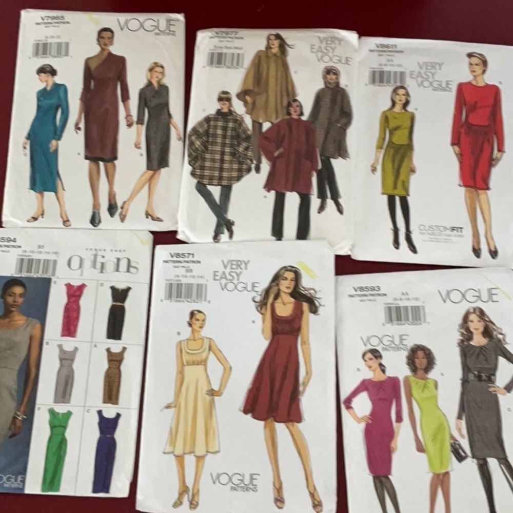 Vogue Sewing Patterns Bundle 2004, 2009, 2013, & 2014 16 Total - Picture 2 of 4